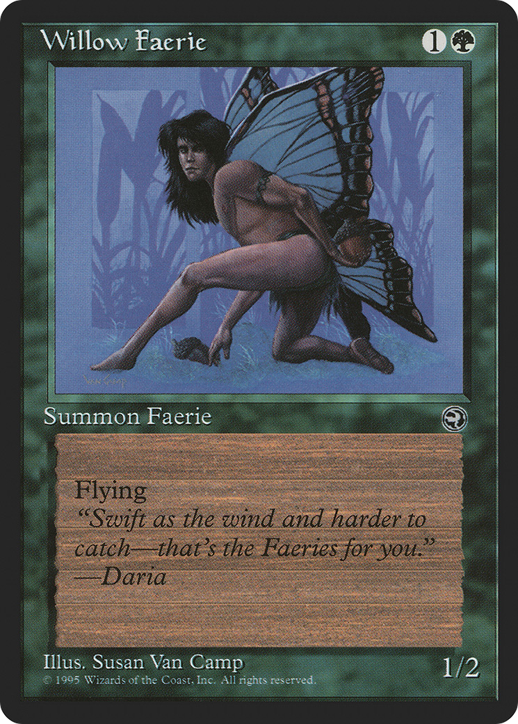 Willow Faerie (Gulsen Flavor Text) [Homelands] | Silver Goblin