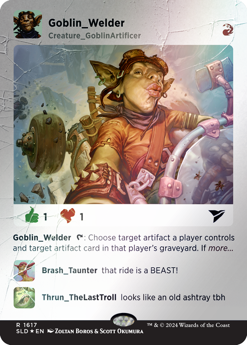 Goblin Welder (Rainbow Foil) [Secret Lair Drop Series] | Silver Goblin