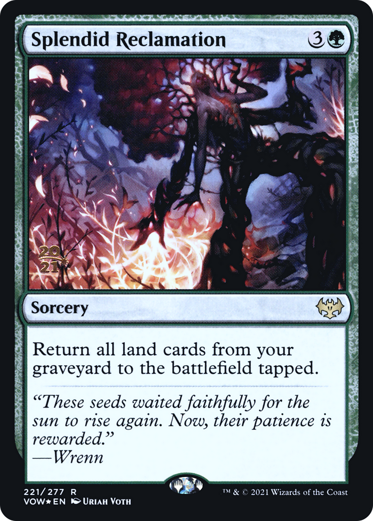 Splendid Reclamation (221s) Foil - Innistrad: Crimson Vow Promos