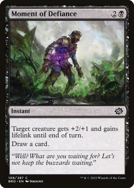 Moment of Defiance [The Brothers' War] Foil