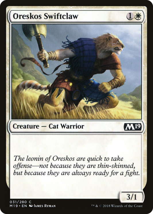 Oreskos Swiftclaw [Core Set 2019] Foil