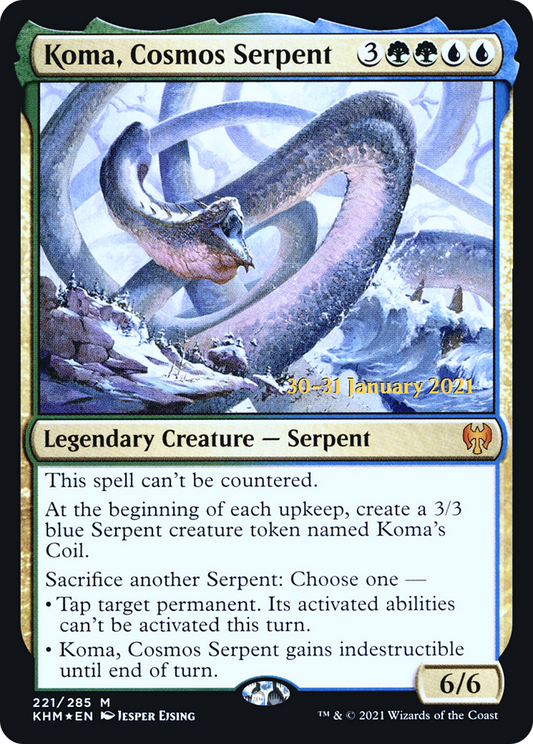 Koma, Cosmos Serpent [Kaldheim Prerelease Promos]