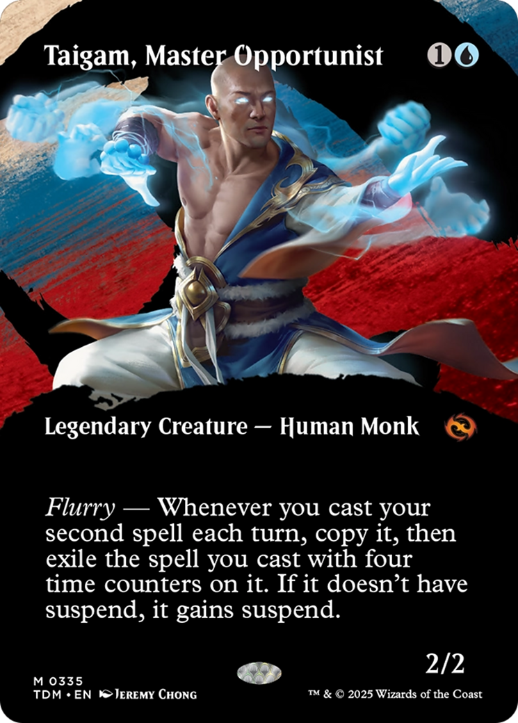 Taigam, Master Opportunist (Borderless) Foil (335) - Tarkir: Dragonstorm