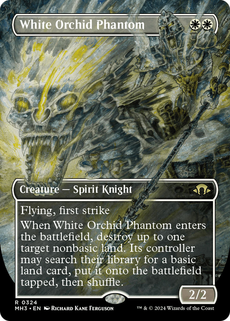 White Orchid Phantom (Borderless) [Modern Horizons 3] | Silver Goblin