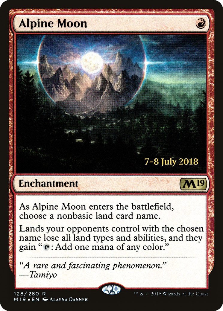 Alpine Moon [Core Set 2019 Prerelease Promos] | Silver Goblin