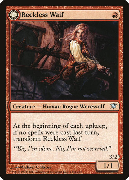 Reckless Waif // Merciless Predator [Innistrad] Foil