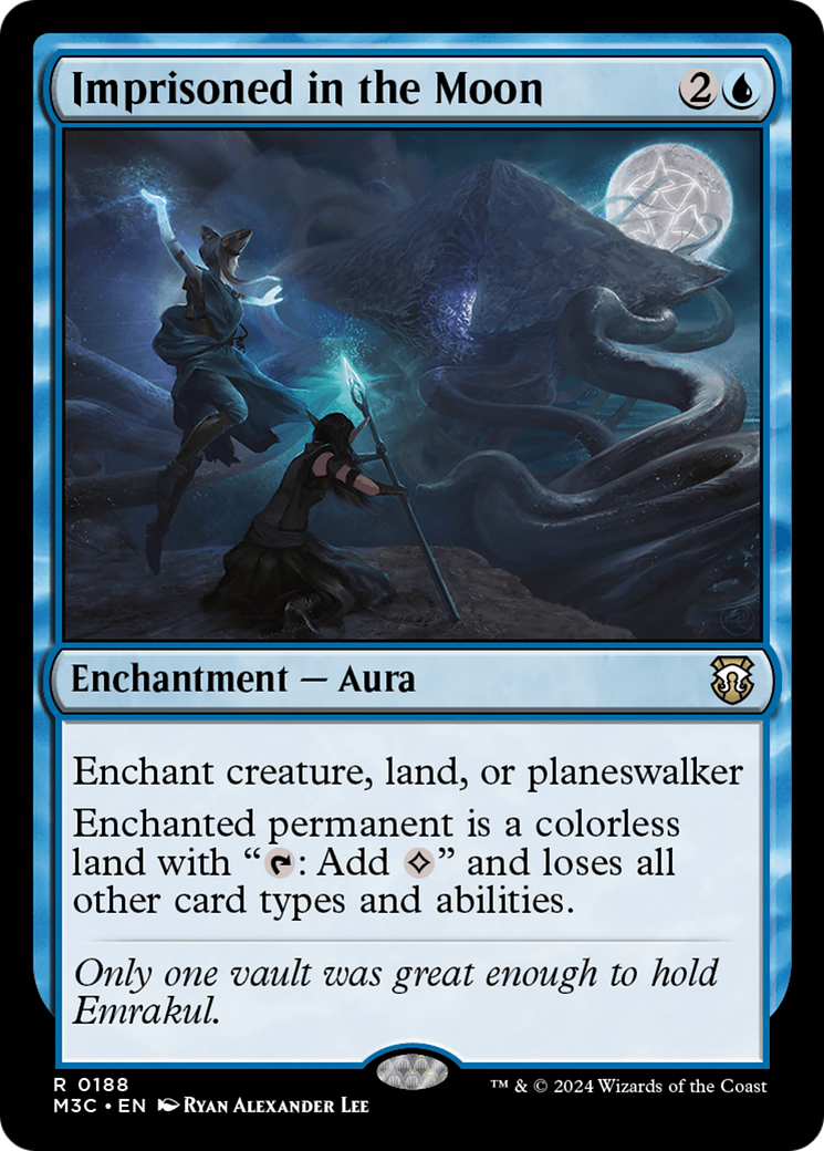 Imprisoned in the Moon (Ripple Foil) [Modern Horizons 3 Commander] | Silver Goblin