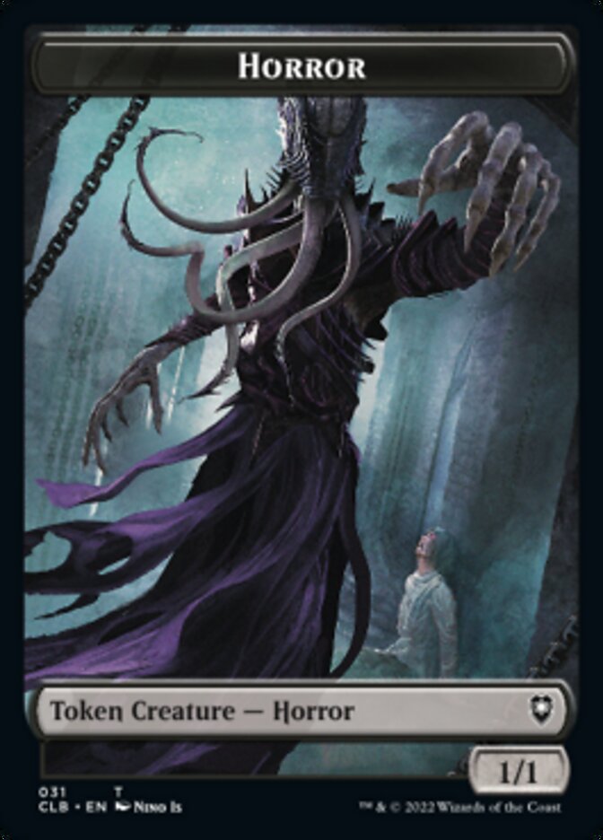 Horror // Eldrazi Horror Double-Sided Token [Commander Legends: Battle for Baldur's Gate Tokens] | Silver Goblin