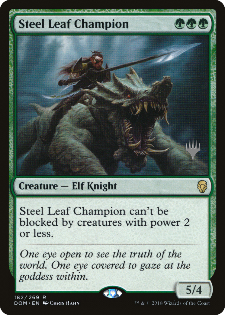 Steel Leaf Champion (Promo Pack) [Dominaria Promos] Foil