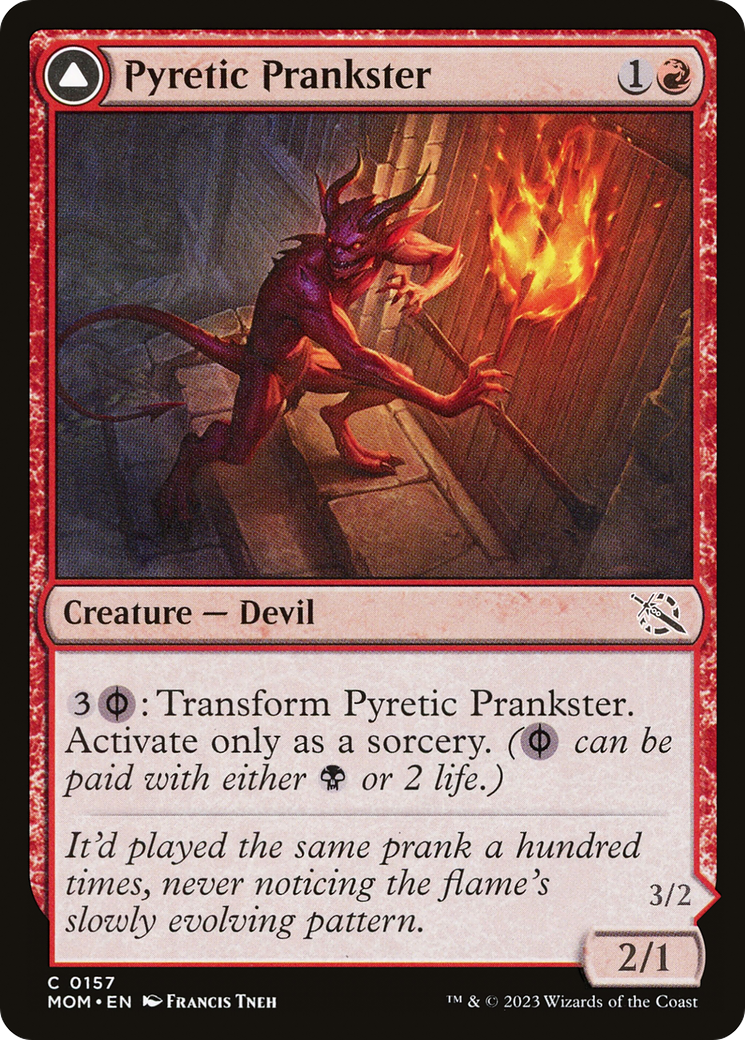 Pyretic Prankster // Glistening Goremonger [March of the Machine] Foil