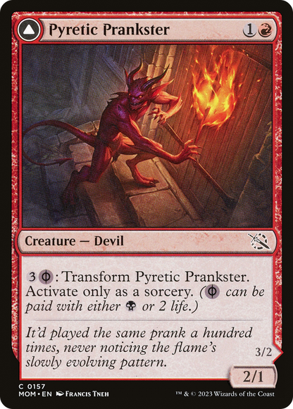 Pyretic Prankster // Glistening Goremonger [March of the Machine] Foil