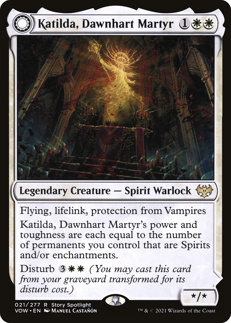 Katilda, Dawnhart Martyr // Katilda's Rising Dawn [Innistrad: Crimson Vow] | Silver Goblin