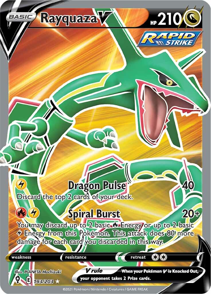 Rayquaza V (193/203) [Sword & Shield: Evolving Skies] | Silver Goblin