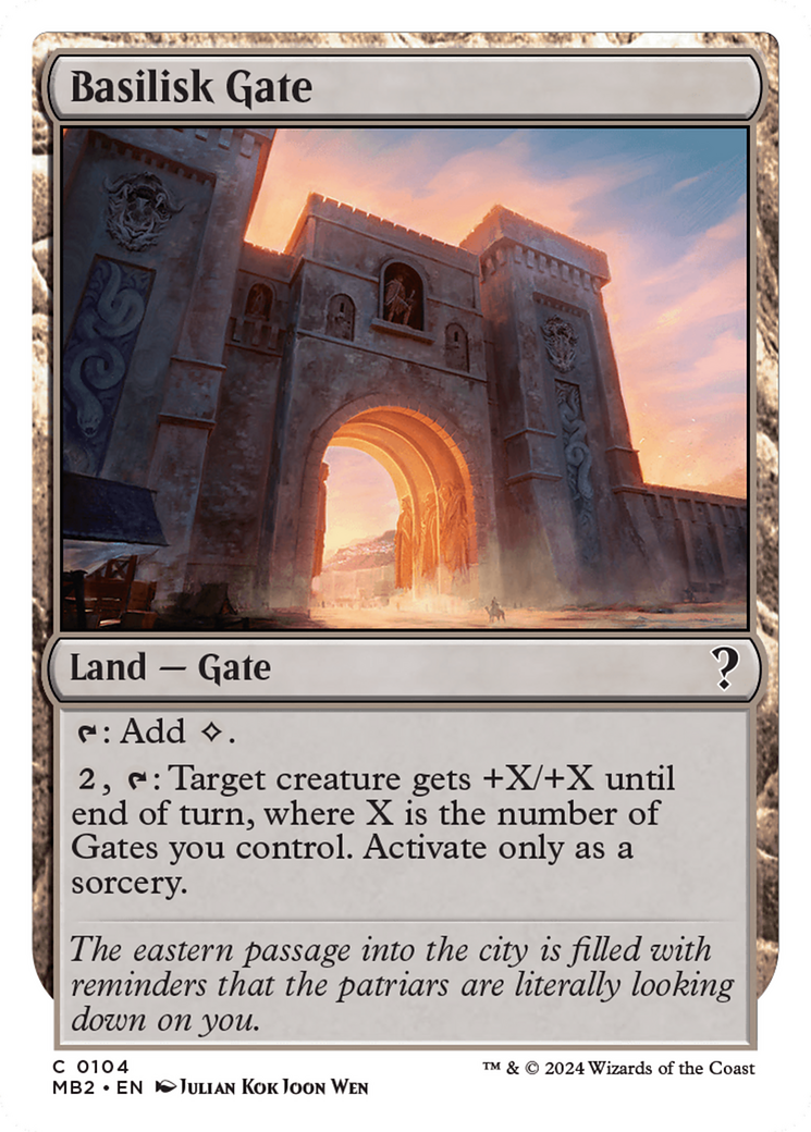 Basilisk Gate (White Border) [Mystery Booster 2] | Silver Goblin