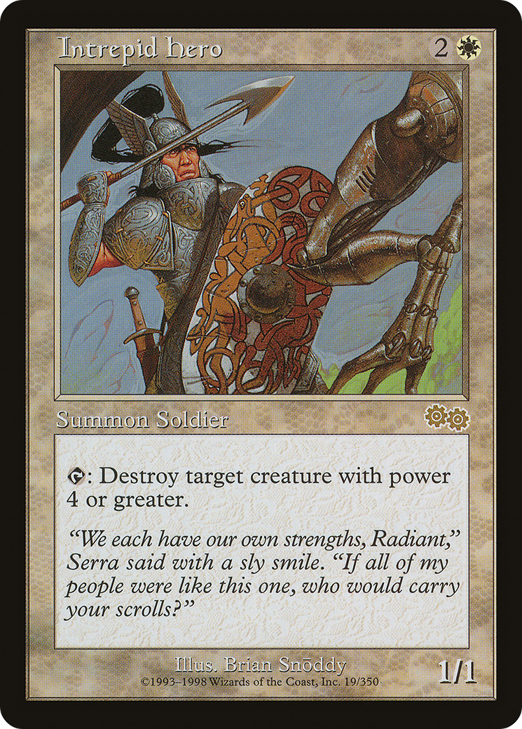 Intrepid Hero [Urza's Saga] | Silver Goblin