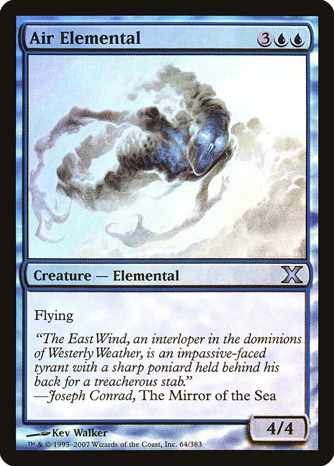 Air Elemental (Premium Foil) [Tenth Edition] | Silver Goblin