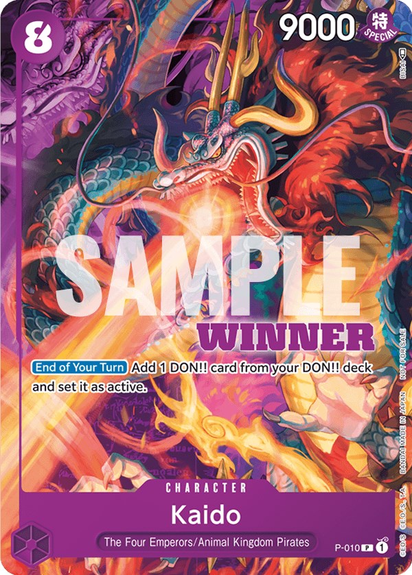 Kaido (P-010) (Winner Pack Vol. 1) [One Piece Promotion Cards] | Silver Goblin