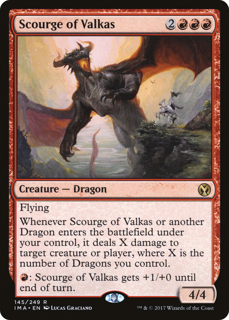 Scourge of Valkas (145) Foil - Iconic Masters