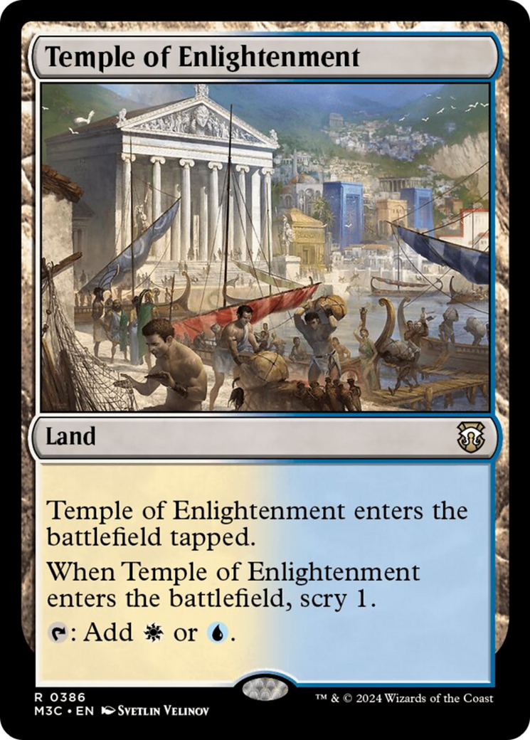 Temple of Enlightenment (Ripple Foil) [Modern Horizons 3 Commander] | Silver Goblin