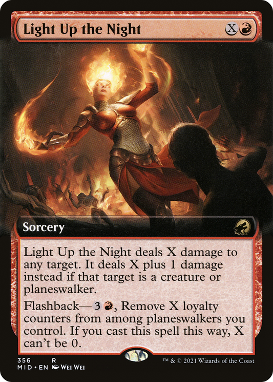 Light Up the Night (Extended Art) [Innistrad: Midnight Hunt] Foil