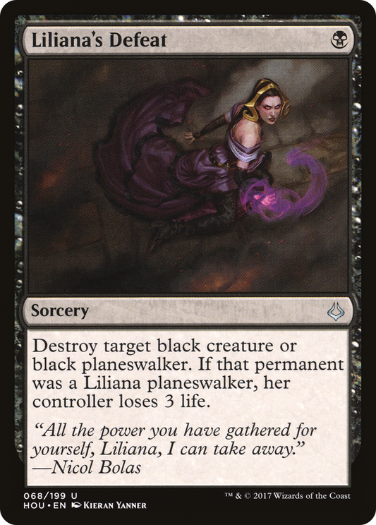 Liliana's Defeat [Hour of Devastation] Foil
