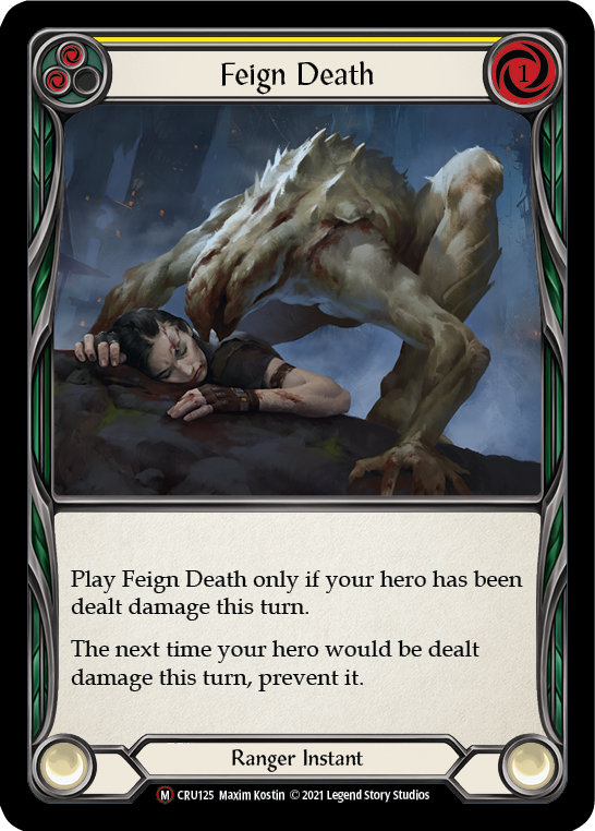 Feign Death [U-CRU125] (Crucible of War Unlimited)  Unlimited Rainbow Foil | Silver Goblin