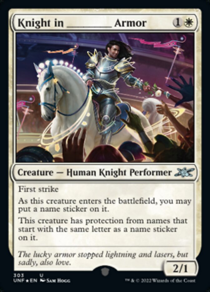 Knight in _____ Armor (Galaxy Foil) [Unfinity] | Silver Goblin