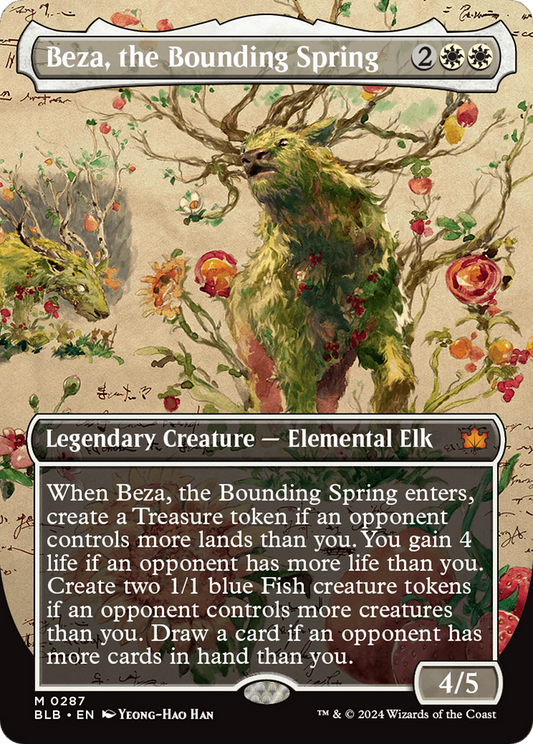 Beza, the Bounding Spring (Borderless) [Bloomburrow] Foil