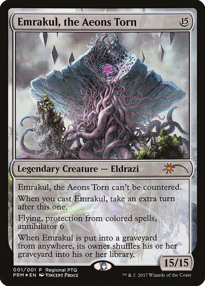 Emrakul, the Aeons Torn (Regional PTQ) [Pro Tour Promos] | Silver Goblin