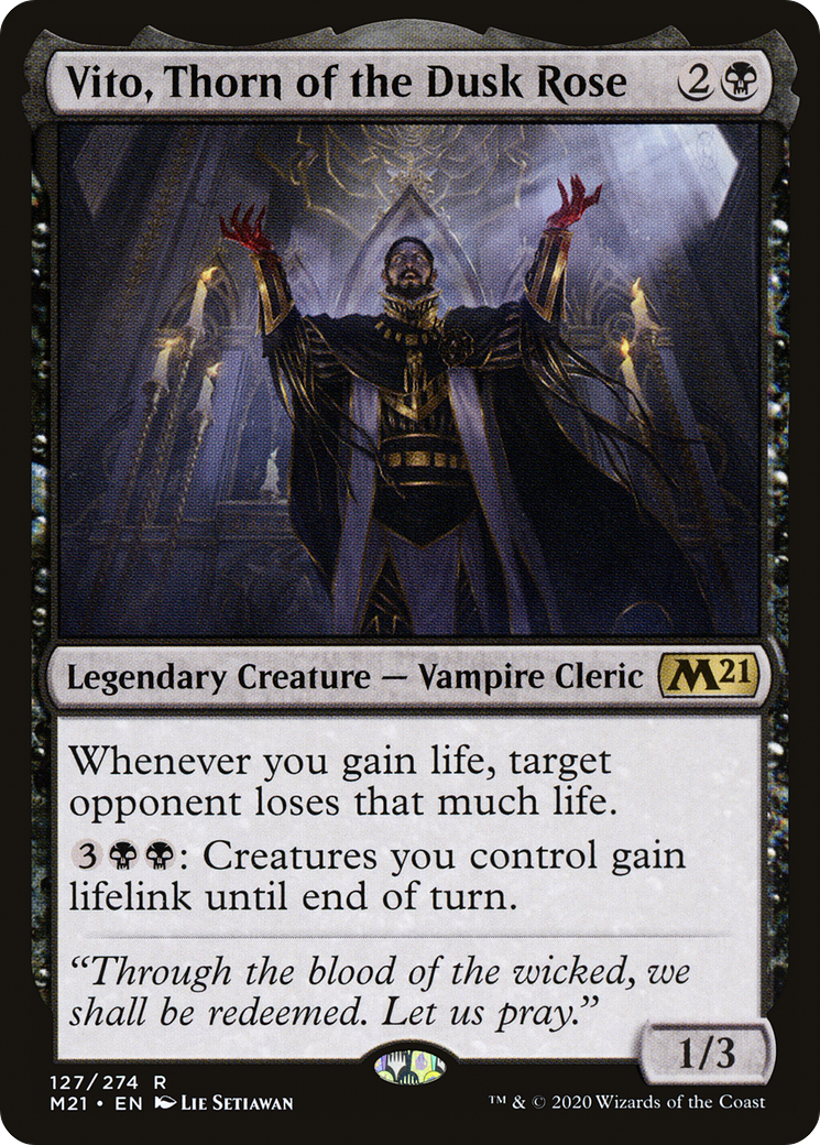 Vito, Thorn of the Dusk Rose [Core Set 2021] Foil