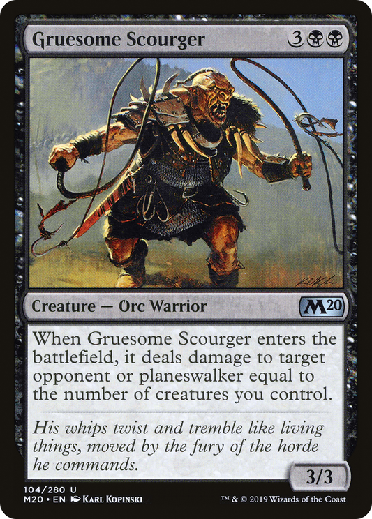 Gruesome Scourger [Core Set 2020] Foil