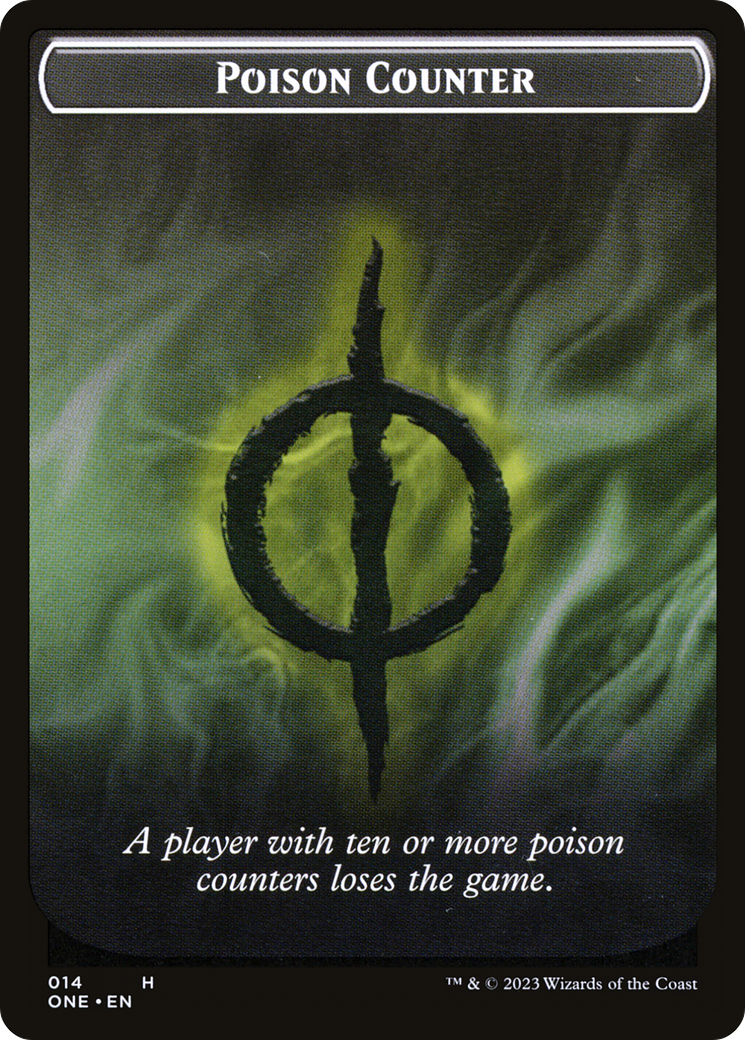 Poison Counter Token [Phyrexia: All Will Be One Tokens] | Silver Goblin