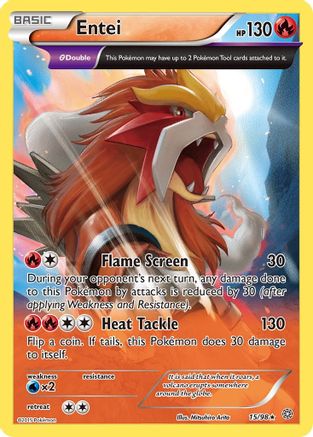 Entei (15) Reverse Holofoil - Ancient Origins