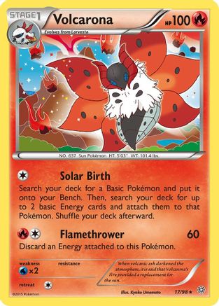 Volcarona (17) Reverse Holofoil - XY  Ancient Origins
