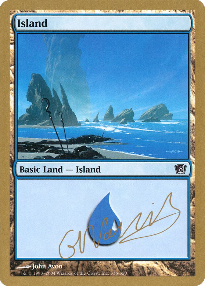 Island (gn336) (Gabriel Nassif) [World Championship Decks 2004] | Silver Goblin