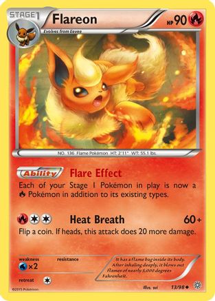 Flareon (13) Reverse Holofoil - Ancient Origins