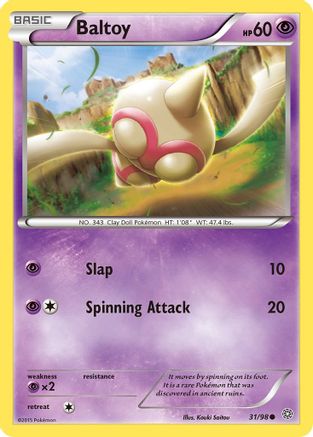 Baltoy (31/98) [XY: Ancient Origins] | Silver Goblin