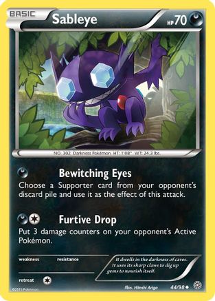 Sableye (44) Reverse Holofoil - XY  Ancient Origins