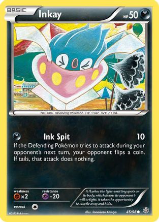 Inkay (45/98) [XY: Ancient Origins] Reverse Holofoil