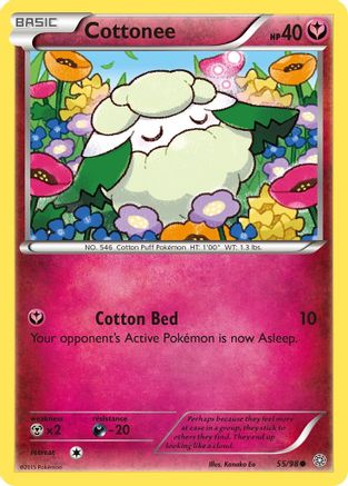 Cottonee (55) Reverse Holofoil - XY  Ancient Origins
