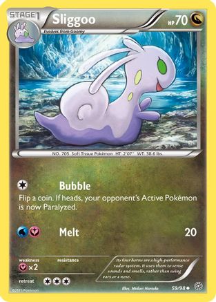 Sliggoo (59) Reverse Holofoil - XY  Ancient Origins