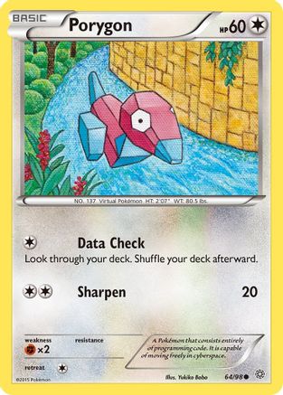 Porygon (64/98) [XY: Ancient Origins] | Silver Goblin