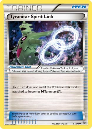 Tyranitar Spirit Link (81) - XY  Ancient Origins