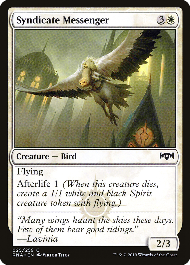 Syndicate Messenger [Ravnica Allegiance] Foil
