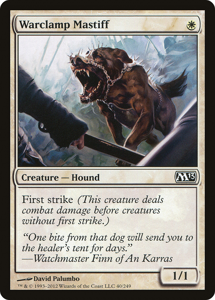 Warclamp Mastiff [Magic 2013] Foil