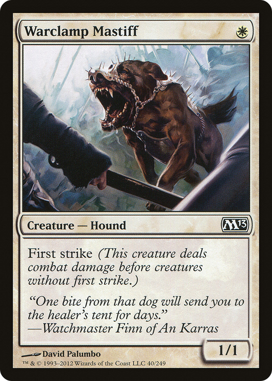 Warclamp Mastiff [Magic 2013] Foil