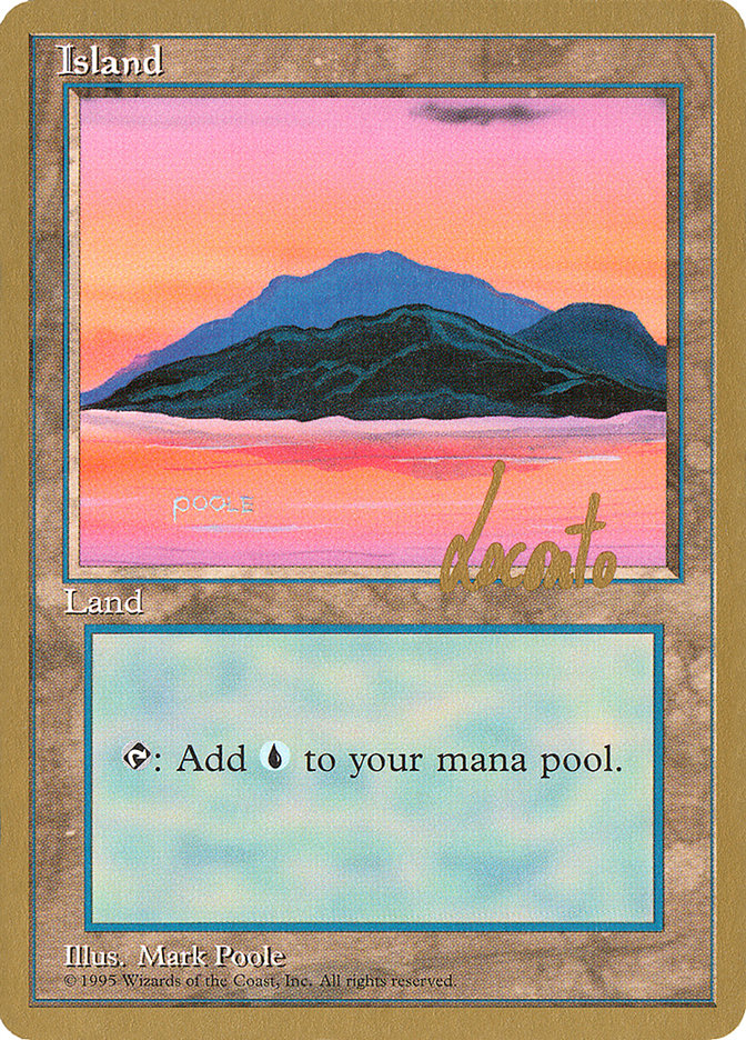 Island (ml369) (Michael Loconto) [Pro Tour Collector Set] | Silver Goblin