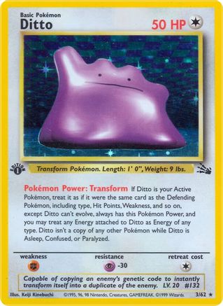 Ditto (3/62) [Fossil 1st Edition] | Silver Goblin