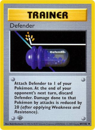 Defender (80/102) [Base Set Shadowless Unlimited] | Silver Goblin