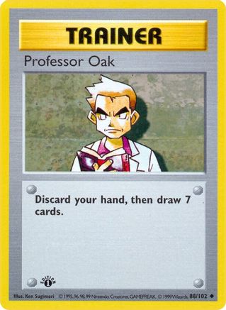 Professor Oak (88) (1st Edition) - Base Set (Shadowless)